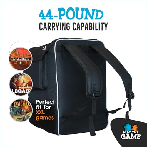 Board Game Bag: Ultimate Backpack, Travel Organizer, Storage & Carrying Case for Board and Tabletop Games - size: Large