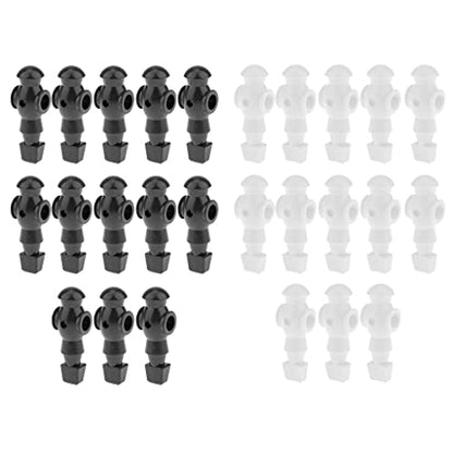 26X Dynamo Foosball Men Replacement Players Set for Standard 5/8 Inch Rods - 13 Black and 13 White