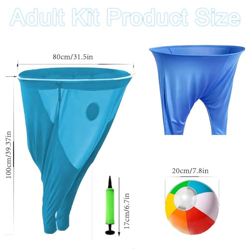 2 Pack Granny Pants Yard Game,Outdoor Party Game with 8 Pack Bouncy Balls and 2 Pack Pump,Fun Family Reunion and Adult Game for Groups - size: Adult sizes