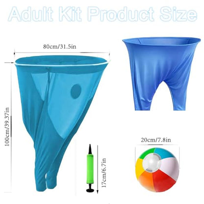 2 Pack Granny Pants Yard Game,Outdoor Party Game with 8 Pack Bouncy Balls and 2 Pack Pump,Fun Family Reunion and Adult Game for Groups - size: Adult sizes