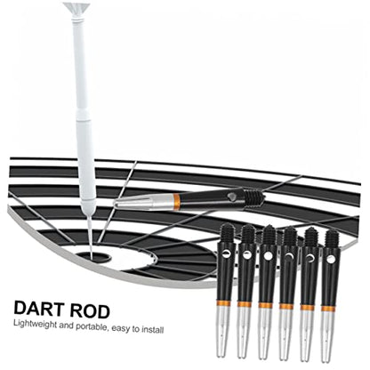 TOYANDONA 6pcs Aluminum Dart Shafts Reusable Lightweight Stems for Enhanced Performance Compatible Tip and Tip for Training and Play