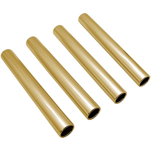 Aluminum Alloy Field Relay Batons for Track and Athletes Runners Outdoor Running Sports Events Baton Race Stick Smooth Hollow Tube Lightweight Durable Design Multi-Color - color: 4Pcs-Champagne Gold