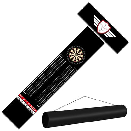 Darts Floor Mat - Heavy Duty Dart Throw Line Mat with Non-Slip Rubber Backing
