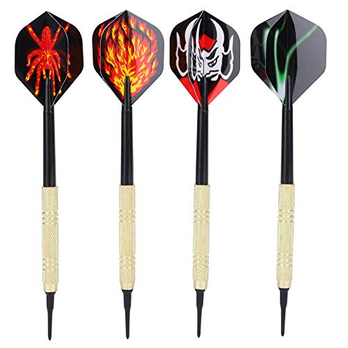 Alomejor Soft Tip Darts Set for Lovers, Competitive Sport Practice Tool for All Skill Levels, 14G Safety Set with 12Pcs Shaft Casual and Entertaining Games