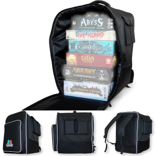 Board Game Bag: Ultimate Backpack, Travel Organizer, Storage & Carrying Case for Board and Tabletop Games - size: Large