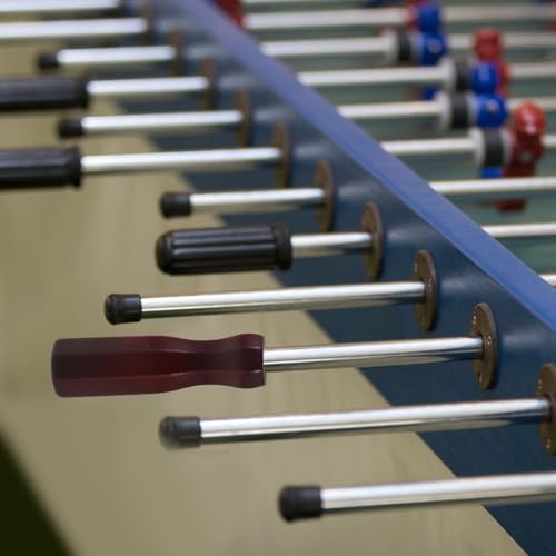 PartyKindom Wood Foosball Table Replacement Handles Ergonomic Comfortable Grip Solid Wood Soccer Table Parts Easy to Replace Foosball Handles