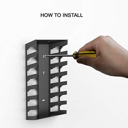 Monzlteck Video Game Case Storage Wall Mount | Metal
