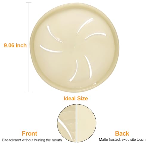 Glow-in-The-Dark Flying Discs, Interactive Dog Flyer Toys, Soft Lightweight Dog Catch and Fetch Toys, Floats in Water & Safe on Teeth, 9 inch (Large, Glow) - color: Glow, size: Large