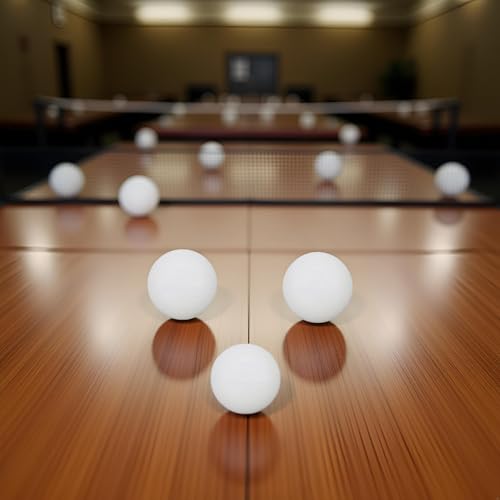 BWESOO 3Pcs White Table Tennis Sports Balls Ping Pong Ball Club Match Balls High Elasticity Table Tennis Outdoor Sport Accessories Durability Table Tennis Leisure Sports and Game Room (40mm)