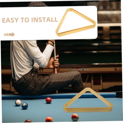 KOMBIUDA 2pcs Solid Wood Billiard Triangle Rack Pool Stand for Snooker Games Easy Setup Exceptional Craftsmanship