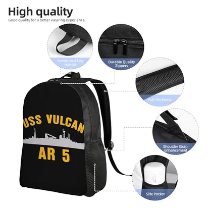 Vulcan Ar 5 Backpacks For Men Women Book Bag Travel Hiking Camping Work Lightweight - color: Ye12