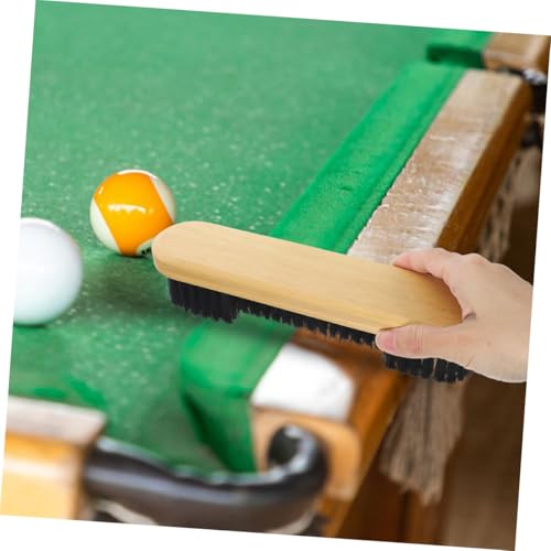 ULTECHNOVO Pool Table Brush for Felt Cleaning Wood Handle Billiard Table Accessory with Soft Bristles for Effortless Maintenance of Cloth and Surfaces