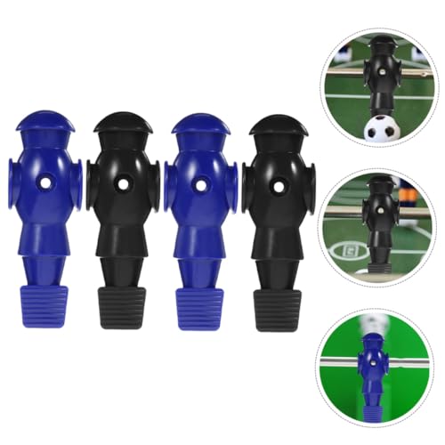 4Pcs Foosball Replacement Players for Table Soccer Game PP Resin Football Man Statues Smooth Surface Easy Install Fits Standard Rods Dark and Navy