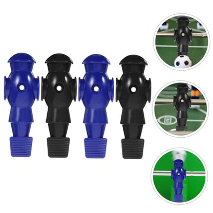4Pcs Foosball Replacement Players for Table Soccer Game PP Resin Football Man Statues Smooth Surface Easy Install Fits Standard Rods Dark and Navy
