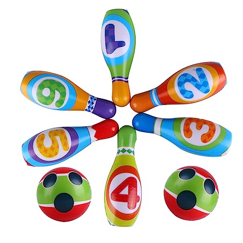 Portable Mini Bowling for Indoor and Outdoor Play Solid PU Pins with Balls Non-Toxic Sports for Family Fun and Educational Development