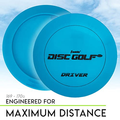 Franklin Sports Disc Golf Discs Set - Disc Golf Equipment Starter Set - style: Orange/Blue/Pink