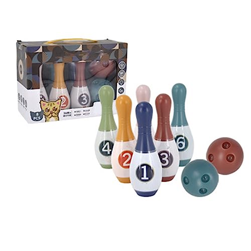 Mini Bowling Pin Toy, Safe to Use Plastic Educational Toy, Parent-Child Interaction, Outdoor Bowling Toy