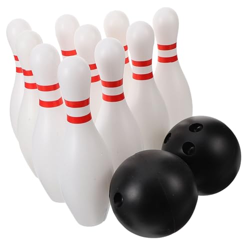 1Set Bowling Ball Set with Plastic Balls Pins Durable Educational for Boys for Family Gatherings Holiday Parties and Indoor Fun