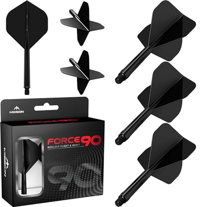 Mission Force 90 - New Moulded Flight & Shaft System - Clear - Standard No2 - size: Medium
