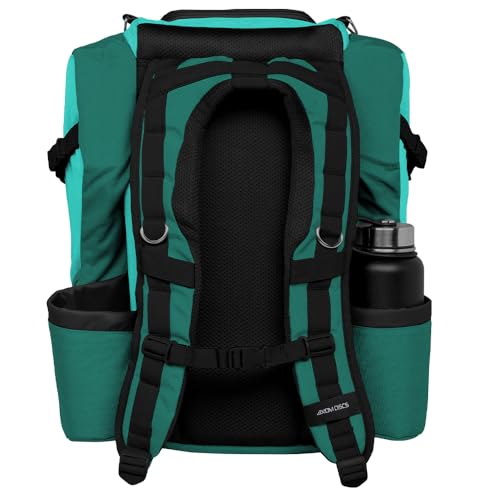 Axiom Discs Voyager Series Backpack Disc Golf Bag (Choose Your Color and Size) - color: Aqua/Emerald, style: Voyager Slim