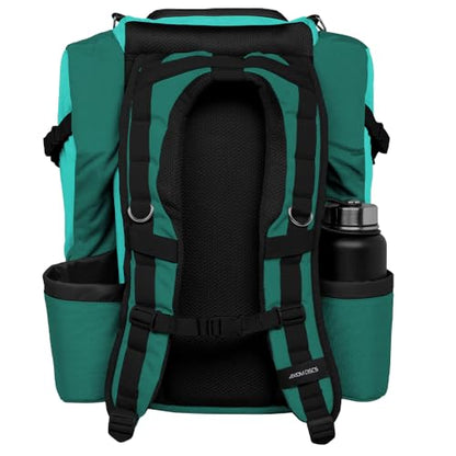 Axiom Discs Voyager Series Backpack Disc Golf Bag (Choose Your Color and Size) - color: Aqua/Emerald, style: Voyager Slim