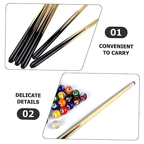 GALPADA Wooden Pool Cue Stick for Boy Girl Billiard Cue Tube for Young Players for Learning Billiards and Pool Games and Lightweight Design