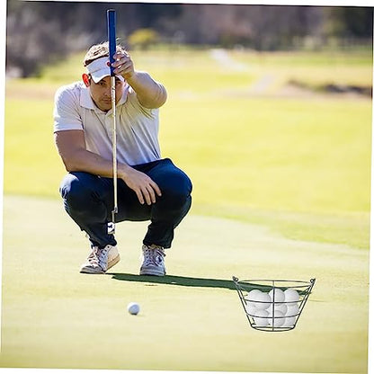 Outdoor Golf Ball Basket Portable Storage Container for Up to Balls Durable Steel Construction for Driving Ranges and Home Practice
