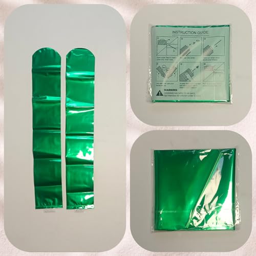 48pcs Round Head Boom Sticks Thunder Sticks Cheering Sticks Team Spirit Plastic Cheerleading Spirit Stick Clapper Inflatable Noise Maker Sports Supply (Metallic Green) - color: Metallic Green