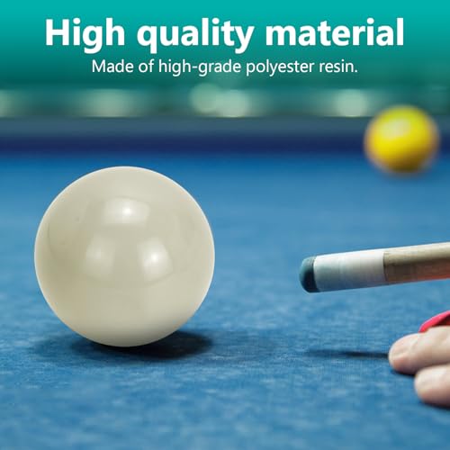 Billiard Ball Set 2-1/4" Regulation Size 16 Balls with Numbers 1-15 Pool Table Balls for Replacement (16 Resin Balls)