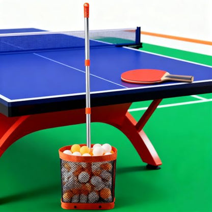 WIGERLON Ping Pong Ball Picker Holds 150 pcs Balls, Table Tennis Ball Picker for Training, Ping Pong Ball Picker Upper for Coach and Player