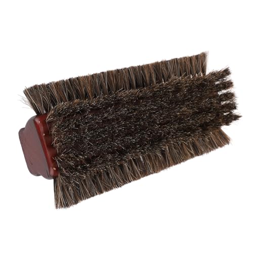 Pool Table Brush, 3-Sided Horse Hair Billiards Brush Cleaner for Felt Tables Corner Edges Burgundy Cleaning Kit Billiard Accessories Bumper Equipment