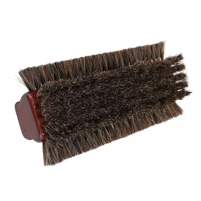 Pool Table Brush, 3-Sided Horse Hair Billiards Brush Cleaner for Felt Tables Corner Edges Burgundy Cleaning Kit Billiard Accessories Bumper Equipment