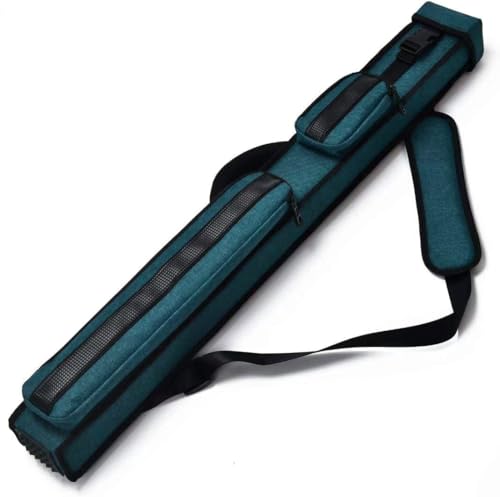 Champion 2X2,2X3,3X4 Nylon/Leatherette Billiard Pool Cue Stick Hard Case - color: Teal Green, size: 3X4 pool case