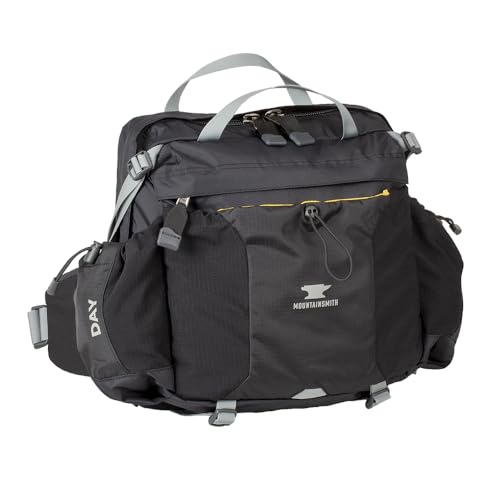 Mountainsmith Day Lumbar Waist pack, Running, Hiking, Cycling, Travel, and Outdoor Sport Activities with Dual Water Bottle Holders, Grey Black - color: Grey Black