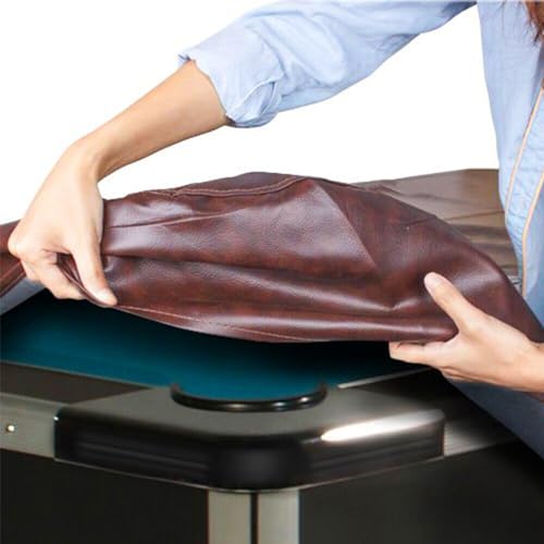 Heavy Duty Leatherette Billiard Pool Table Cover, 7ft Leatherette Fitted Billiard Covers, Waterproof Indoor/Outdoor Pool Table Accessories, Billiards Accessories for Protecting Felt, Green