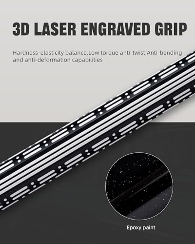 CRICAL Carbon Fiber Pool Cue Stick - 58" Low Deflection Professional Pool Cue with Pro Taper Shaft, 3D Anti-Slip Wrapless Grip, 12.5mm Tip & 3/8x8 Joint Billiard Stick for Enhanced Control & Accuracy - color: CL-PD-Set1 Black