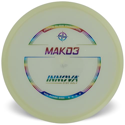 Innova Proto Glow Champion Mako3 – Glow in the Dark Disc Golf Mid-Range Disc - size: 178-180g