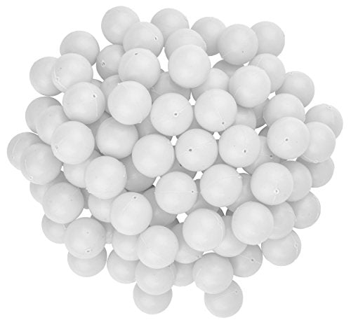 Fairly Odd Novelties 3/4" Mini Ping Pong/Table Tennis/Beer Pong Round Balls (100 Pack), 19mm, White - color: White