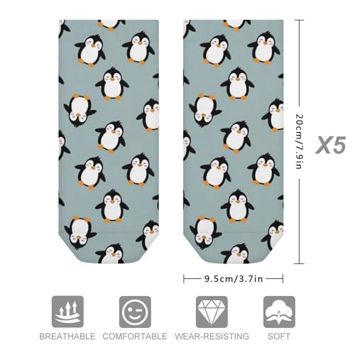 5 Pairs Women’s Low Cut Ankle Socks, Soft Athletic No Show for Running Yoga Daily Wear - color: Picture (7)