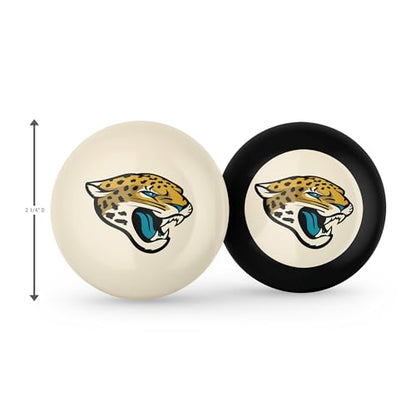 Imperial NFL Logo Cue Ball & 8 Ball Combo Set - color: Jacksonville Jaguars, White