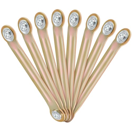 MorningRo 8 Pack Glider Bearing Arm Bracket Patio Glider Parts Replacement Hardware Rocker Parts, Bracket Hardware-9" Length, 7-1/2" Between Mounting Holes and Bolt Hole Diameter 1/4" (Coppery) - color: Coppery