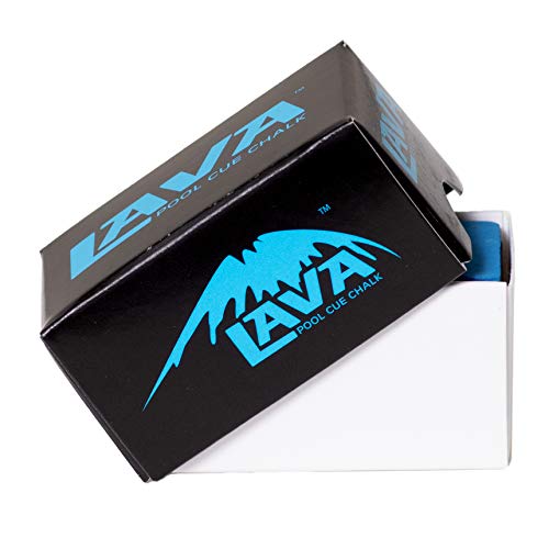 Lava Pool Cue Billiard Chalk - 4 pcs - 2 Boxes - color: Blue