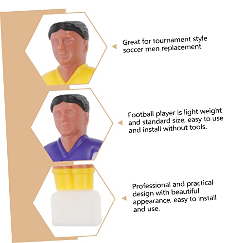 Alasum 8 Pcs Mini Soccer Game Childrens tylonal Rod Foosball Player Animatronic Toys Foosball Table Guy Kids Foosball Player Men’s Men Kids Football Players Fuse Replace Man