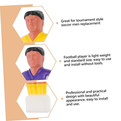 Alasum 8 Pcs Mini Soccer Game Childrens tylonal Rod Foosball Player Animatronic Toys Foosball Table Guy Kids Foosball Player Men’s Men Kids Football Players Fuse Replace Man
