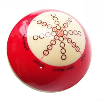 Billiards Training Cue Ball Set with 6-Point Design Made of Resin for Improving Aiming Skills in for american Pool Games