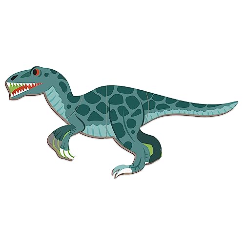 Janod - Magnetibook 51 pc Magnetic Dinosaur Mix and Match Game - Ages 3+ - Playing Dress-Up with Magnets - Enhances Fine Motor Skills - Includes Book Shaped Travel/Storage Case
