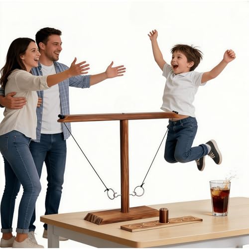 Ring toss Game, Large Base Hook and Ring Game, Hook and Ring Throwing Game for Adults Kids, Family-Friendly Indoor Holiday Fun or Outdoor Patio Games - size: Large