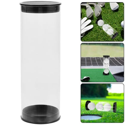 Wakauto Clear Golf Ball Organizer Tube Anti-Scratch Golf Ball Holder PVC Golf Ball Display Tube for Outdoor Sport