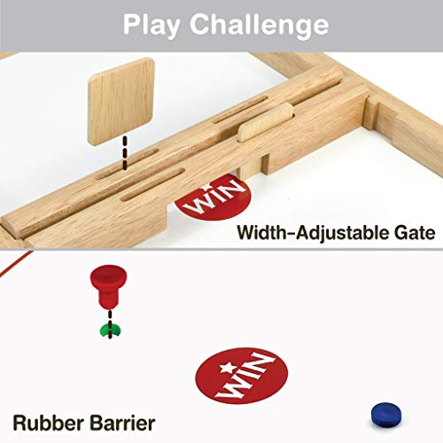 Big Flick n Kick: Wooden Multi Tabletop Indoor Portable Board Games for Kids and Family - style: FLICK n KICK Deluxe