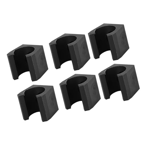 Yosoo Health Gear Plastic Pool Stick Clips, 6 Pcs, Lightweight, Orderly Storage for Fishing and Billiards Cues